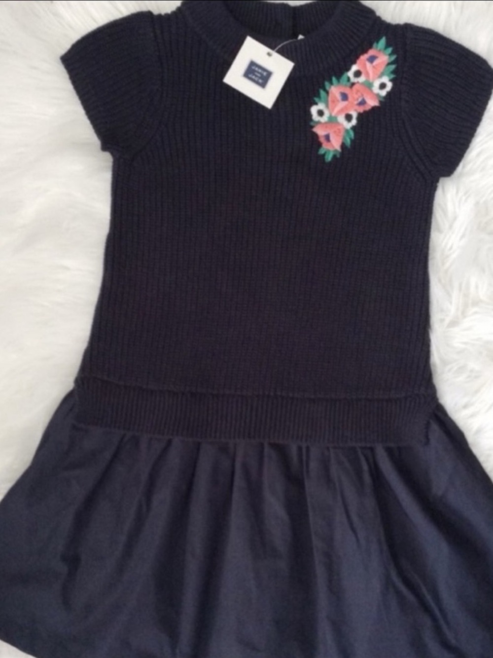 NWT Janie & Jack Drop Waist Sweater Dress - Picture 3 of 9
